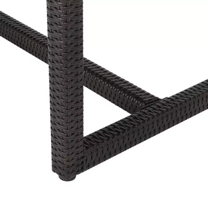 Juego de comedor de mimbre para exteriores Christopher Knight Home Harlowe de 7 piezas con cojines