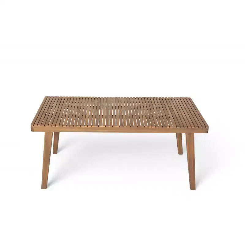 Christopher Knight Home Caitlyn conjunto rústico de comedor para patio de 7 piezas de madera de acacia con cojines