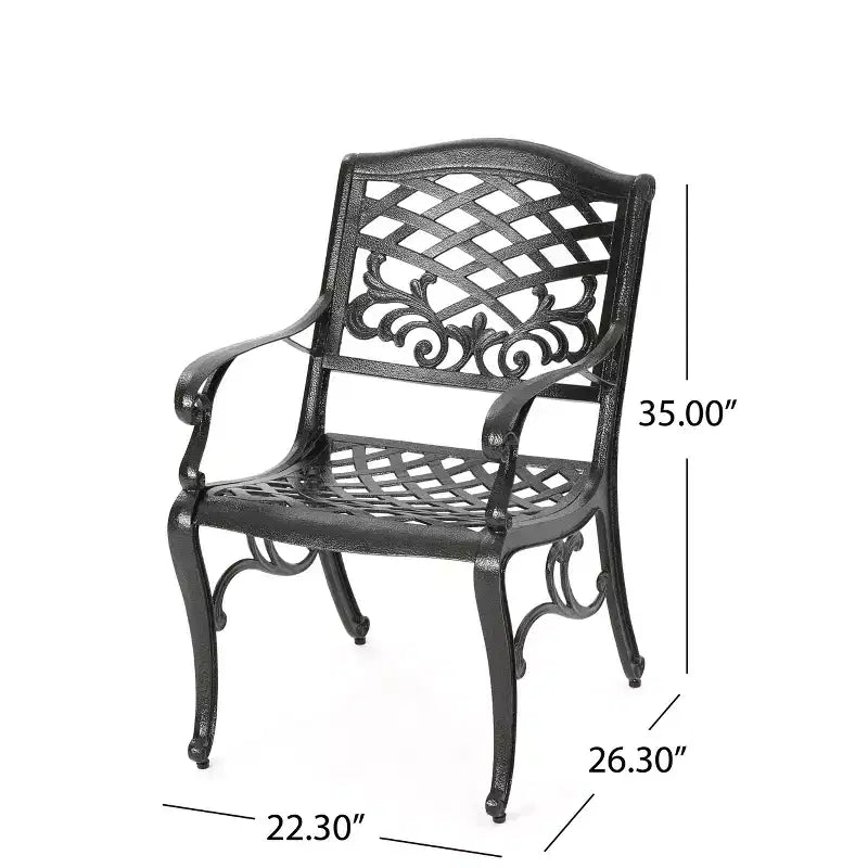 Christopher Knight Home Windley conjunto de comedor exterior expandible de aluminio de 5 piezas