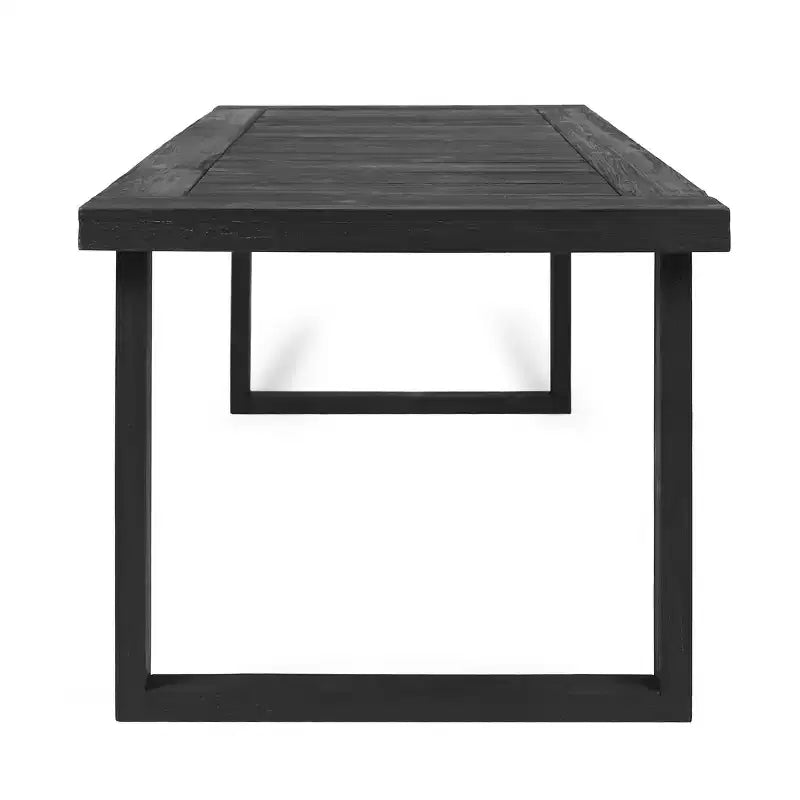 Juego de comedor exterior de 7 piezas Christopher Knight Home Moralis, de madera de acacia y mimbre, con cojín