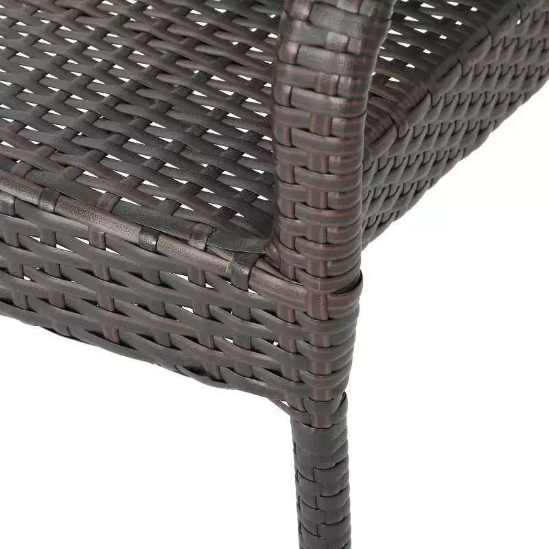 GDFStudio Tunica Açık Hava Akasya Ahşabı ve Hasır 5 Parçalı Yemek Seti