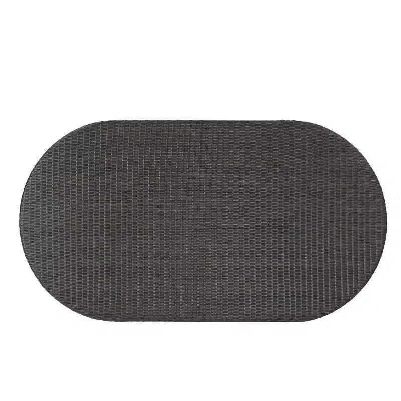GDFStudio Slate 7-teiliges Outdoor-Rattan-Essset mit stapelbaren Stühlen