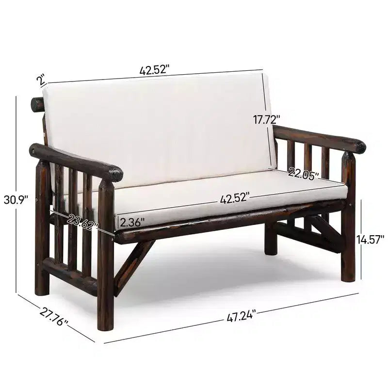 Karl Home Patio 4-Piece Wood Conversation Set