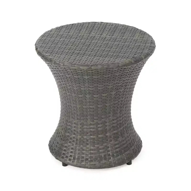GDFStudio Brannt Outdoor Wicker 3 Piece Stacking Chair Chat Set