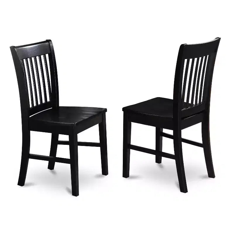 HomeStock Belmont formele eetkamerset – eettafel en eetkamerstoelen, zwart