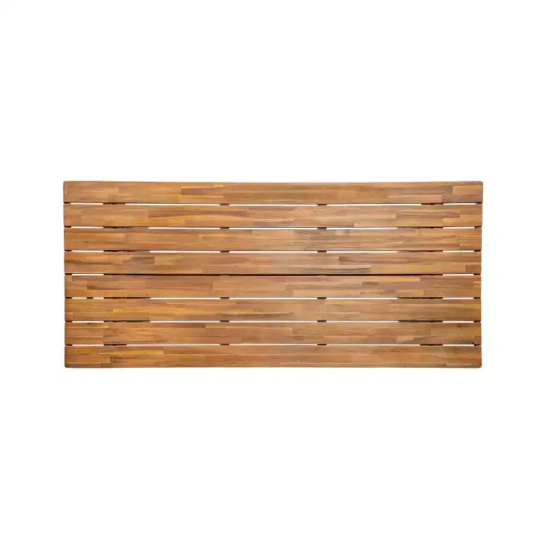 Conjunto de comedor rústico de exterior de 7 piezas Christopher Knight Home Francesca, con cuerda tejida, madera de acacia y mesa de listones de ratán