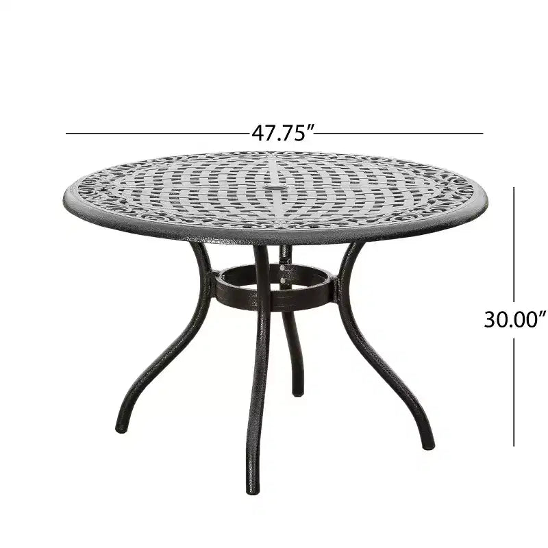 Conjunto de comedor de exterior de aluminio de 5 piezas Ridgecrest de Christopher Knight Home