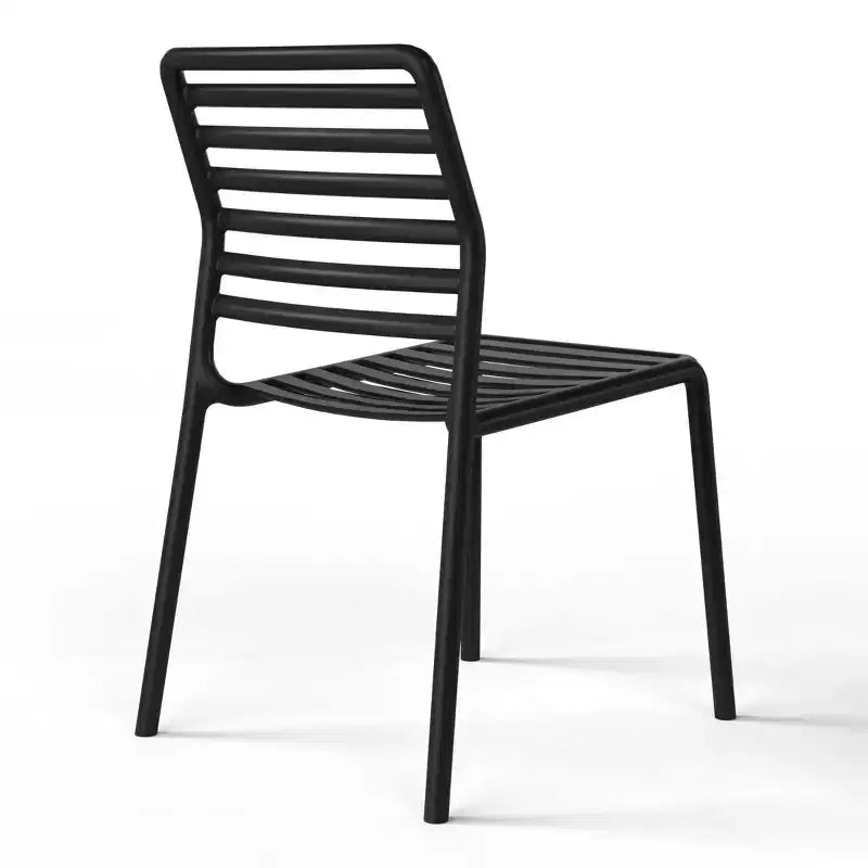 Conjunto de mesa de comedor rectangular de metal para patio de 7 piezas WestinTrends Playa, con sillas de comedor de plástico apilables para 6 personas