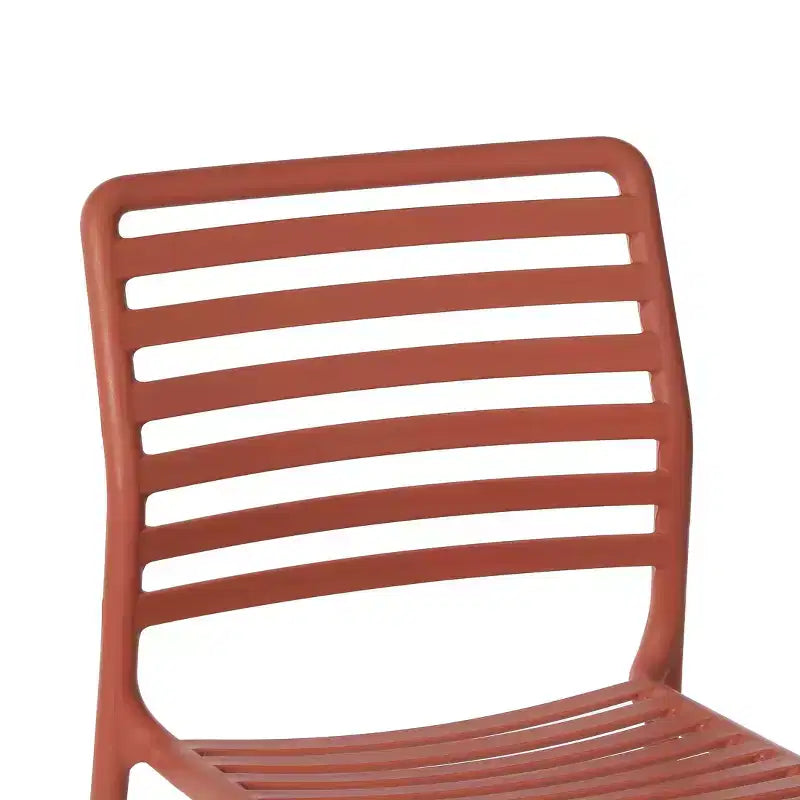 Conjunto de mesa de comedor rectangular de metal para patio de 7 piezas WestinTrends Playa, con sillas de comedor de plástico apilables para 6 personas