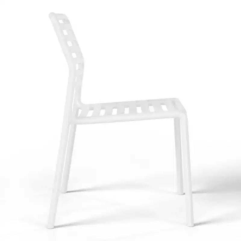 Conjunto de mesa de comedor rectangular de metal para patio de 7 piezas WestinTrends Playa, con sillas de comedor de plástico apilables para 6 personas