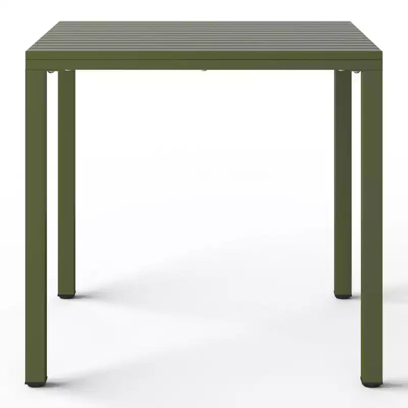 Conjunto de mesa de comedor cuadrada para patio de 5 piezas Playa de WestinTrends con sillas de comedor apilables para patio
