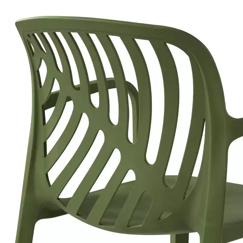 Conjunto de mesa de comedor cuadrada para patio de 5 piezas Playa de WestinTrends con sillas de comedor apilables para patio