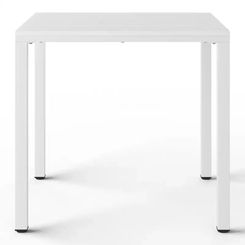 Conjunto de mesa de comedor cuadrada para patio de 5 piezas Playa de WestinTrends con sillas de comedor apilables para patio
