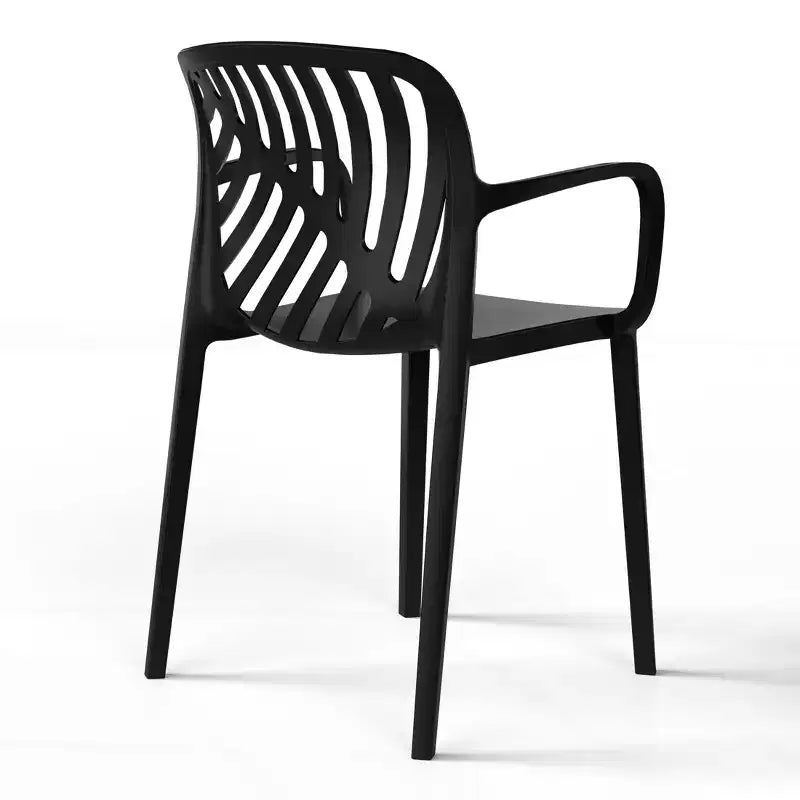 Conjunto de mesa de comedor cuadrada para patio de 5 piezas Playa de WestinTrends con sillas de comedor apilables para patio