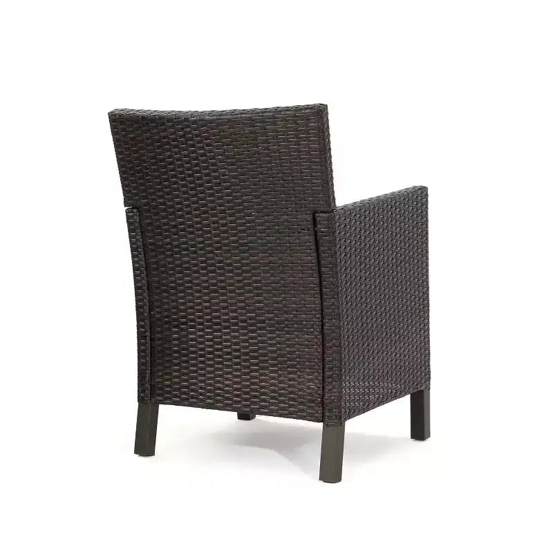Christopher Knight Home Otto set da pranzo da esterno da 7 pezzi in vimini e legno di acacia con cuscino