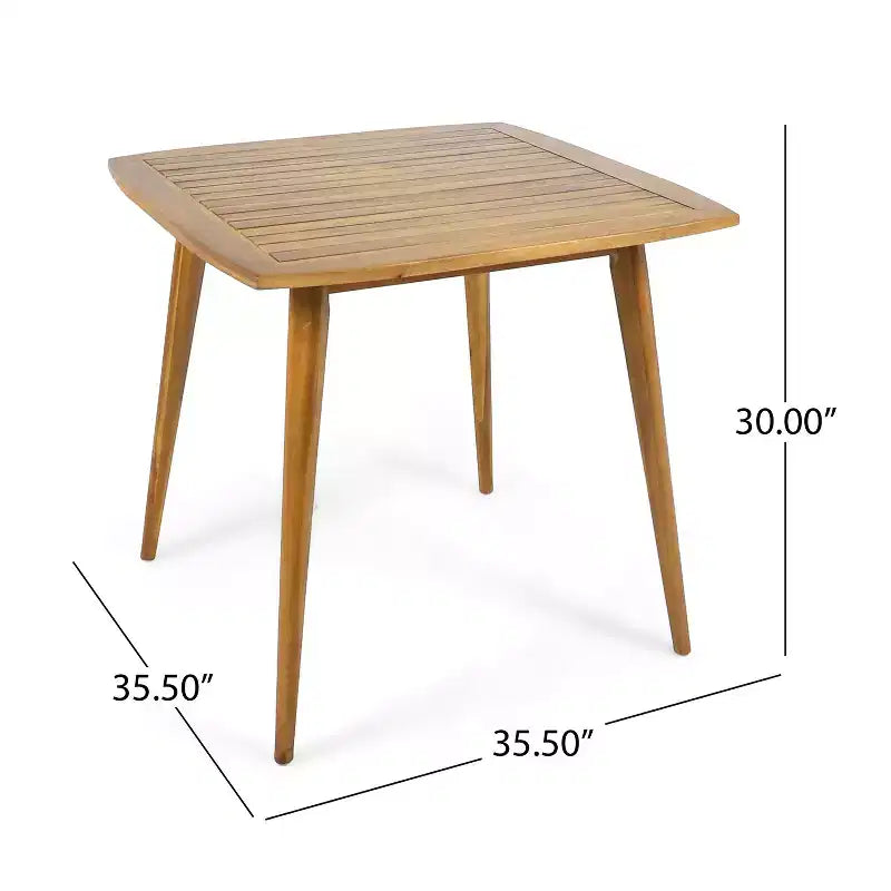 Juego de comedor de 5 piezas para exteriores Christopher Knight Home Lagen, de madera de acacia y mimbre