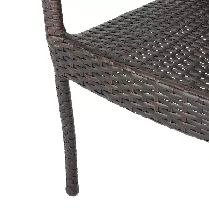 Juego de comedor de 5 piezas para exteriores Christopher Knight Home Lagen, de madera de acacia y mimbre