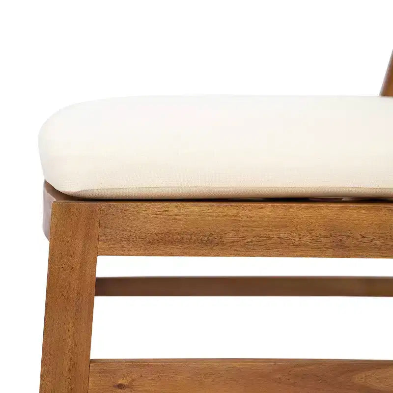 Conjunto de comedor rústico para patio de 7 piezas Christopher Knight Home Lucinda, de madera de acacia, con silla tejida de mimbre