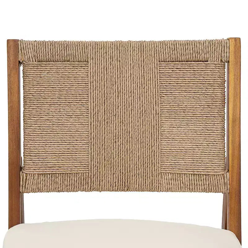Conjunto de comedor rústico de patio de 7 piezas Christopher Knight Home Maurice, de madera de acacia, con sillas de mimbre tejido