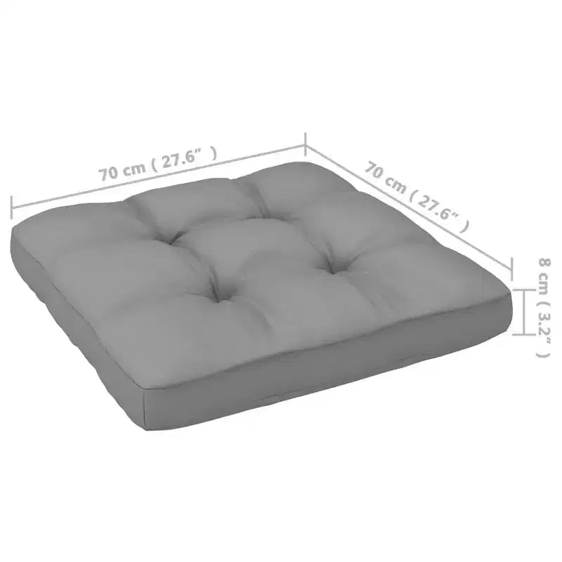vidaXL Garden Lounge Set Natural Solid pine wood, 100% polyester Modular