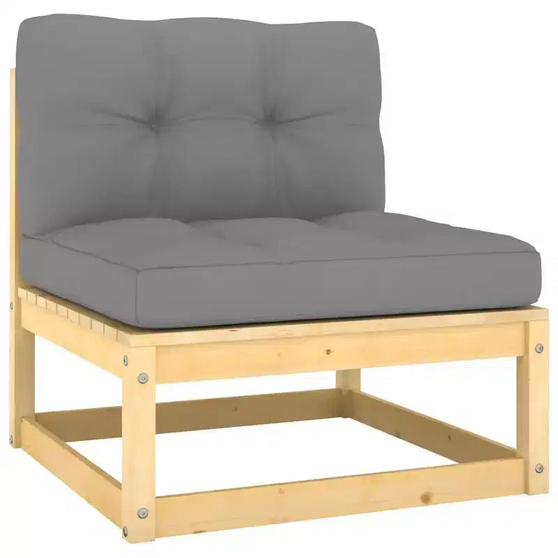 vidaXL Garden Lounge Set Natural Wood Solid pinewood Large Modular