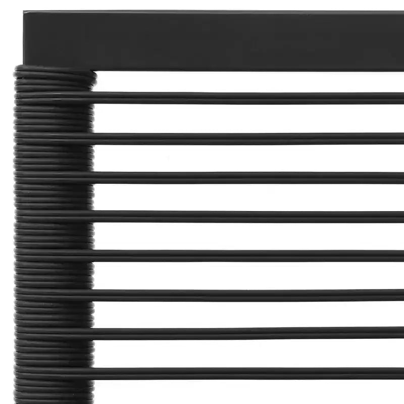 vidaXL Patio Lounge Set Sofa for Garden or Lawn, Black and Gray Poly Rattan
