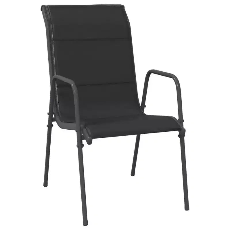 vidaXL Garden Dining Set Black and Anthracite