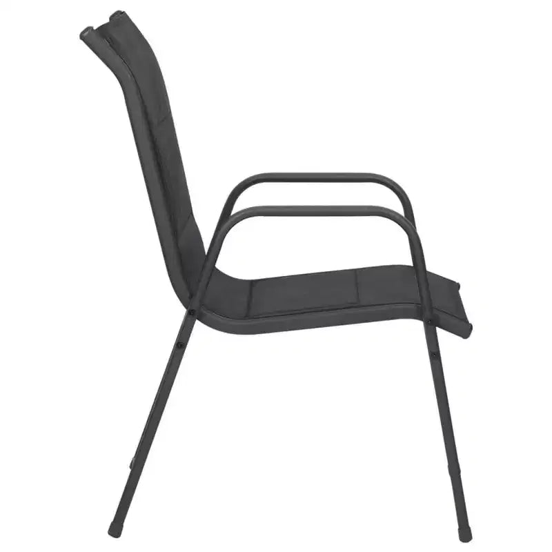 vidaXL Garden Dining Set Black and Anthracite