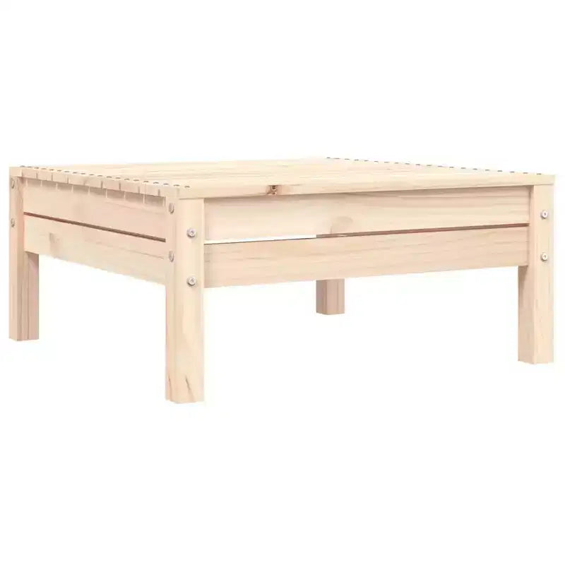 vidaXL Patio Sofa 3-Seater - Outdoor Conversation Couch - Rustic Pine Wood - Modular Design - Garden Lounge Set