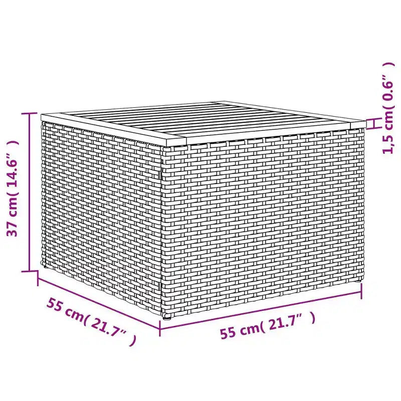 vidaXL Garden Sofa Set Grey PE rattan Large Adjustable Armrests