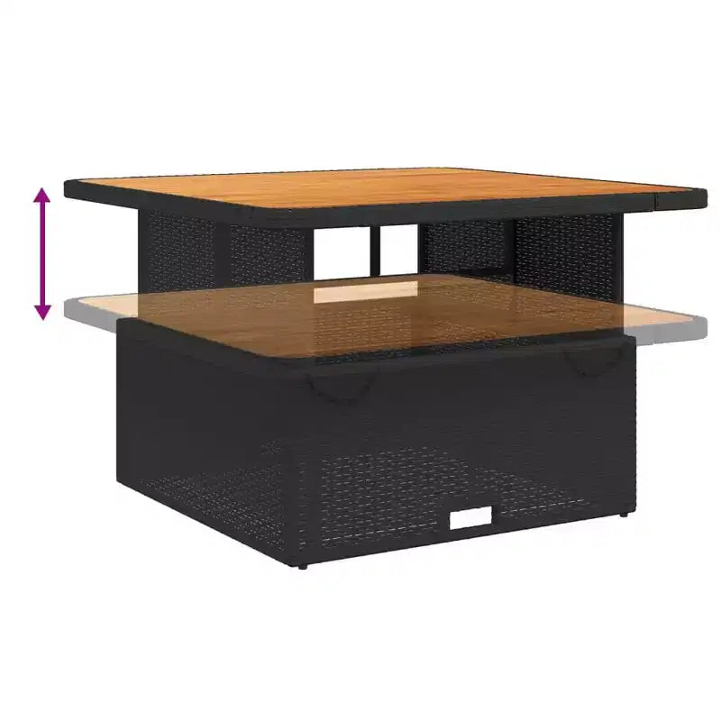 vidaXL Garden Dining Set Black, Brown, Cream White