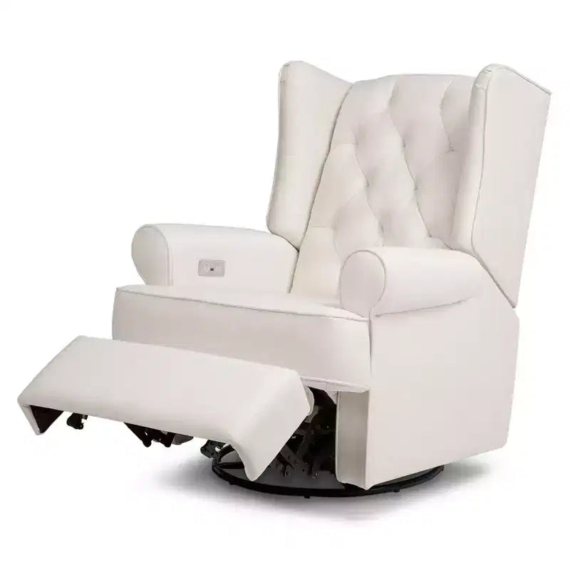 Electronic Recliner and Swivel Glider with USB Port, Performance Cream Eco-Weave