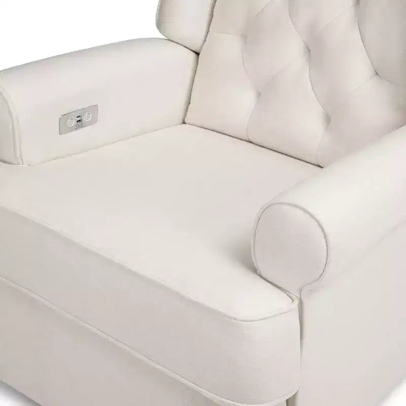 Electronic Recliner and Swivel Glider with USB Port, Performance Cream Eco-Weave