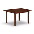 Vintage Dinette Set - 5 Piece Table & Chair Set - Rectangular Kitchen Table with Storage Leaf - Saddle Brown Finish