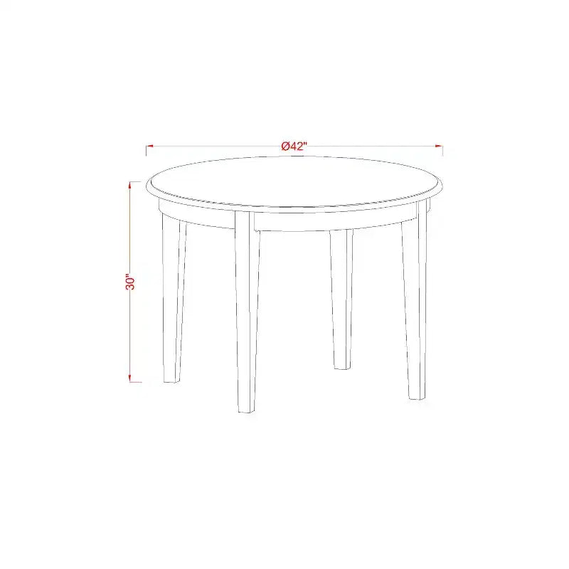 Small Dining Set - 3 Piece Kitchen Table & Chairs - Linen Upholstered - Compact Design