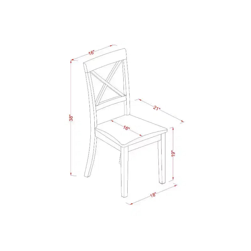 Small Dining Set - 3 Piece Kitchen Table & Chairs - Linen Upholstered - Compact Design