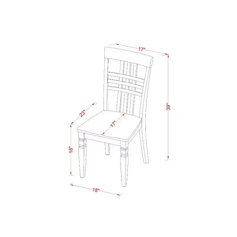 Round Kitchen Table Set - 5 Piece Dinette Table & Chairs - Linen White Finish - Small Space Dining