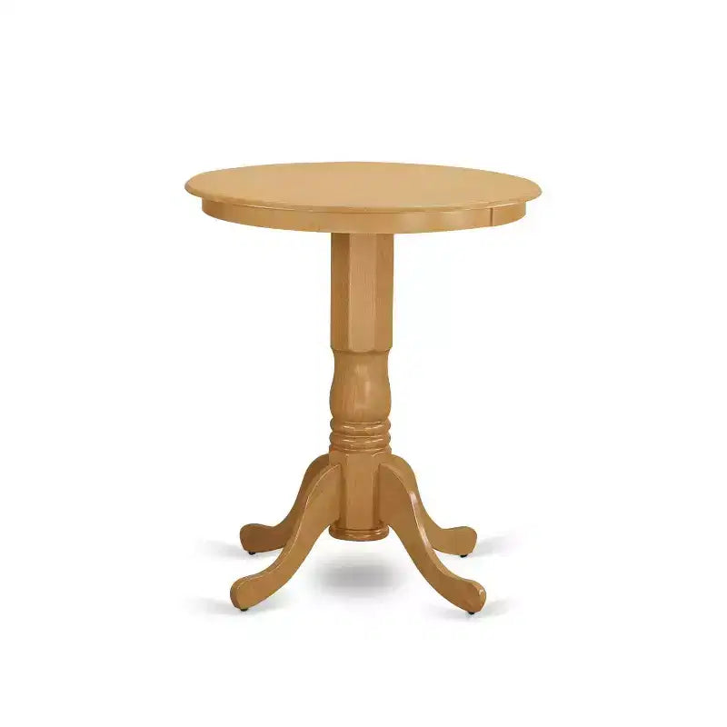 Kitchen Pub Table Set - 5 Piece Dinette Set with Chairs - Small Space Design - Warm Oak Finish