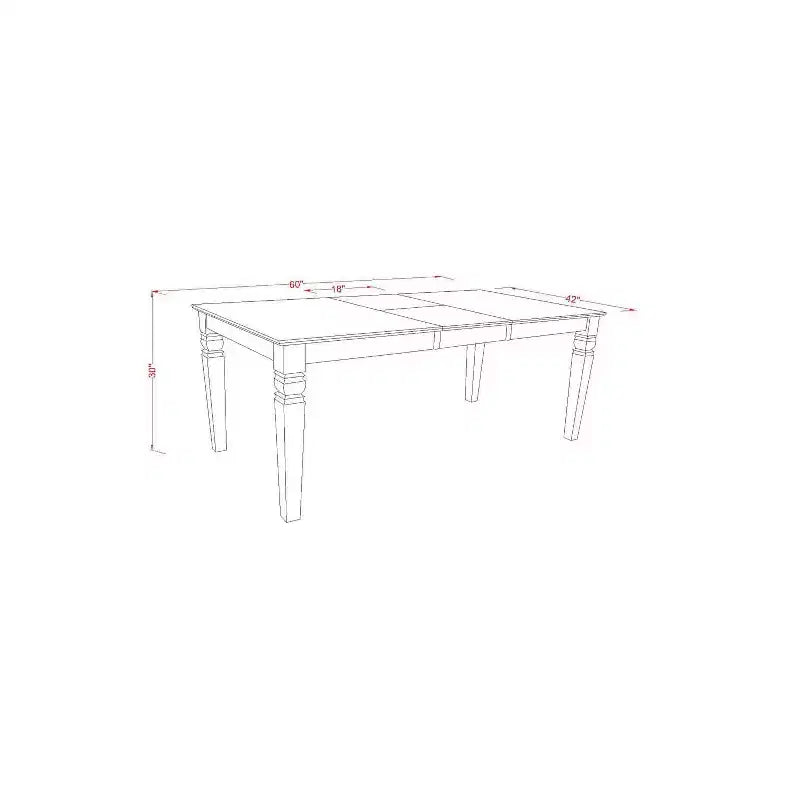 Rectangle Kitchen Dining Table Set - 5pc Table & 4 Chairs - Linen White Legs - Light Beige Fabric