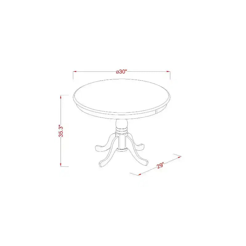 Counter Height Dining Set - 5 Piece Table & Chair Set - Modern Kitchen Table with Chairs