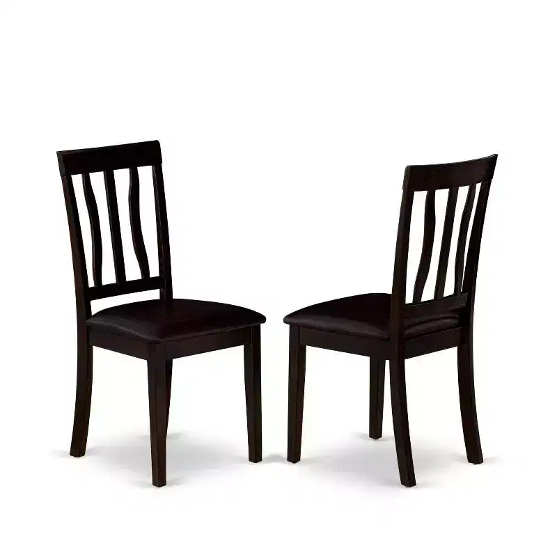 Modern Dining Set - Table with Leaf & 6 Chairs - Kitchen Dining Room Furniture
