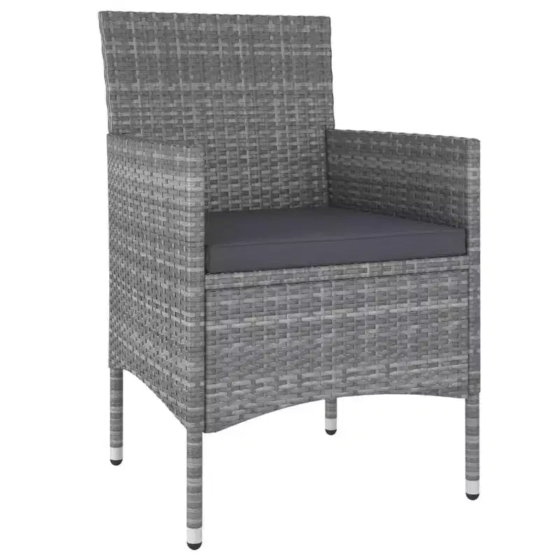 vidaXL Garden Lounge Set Black, Cream White