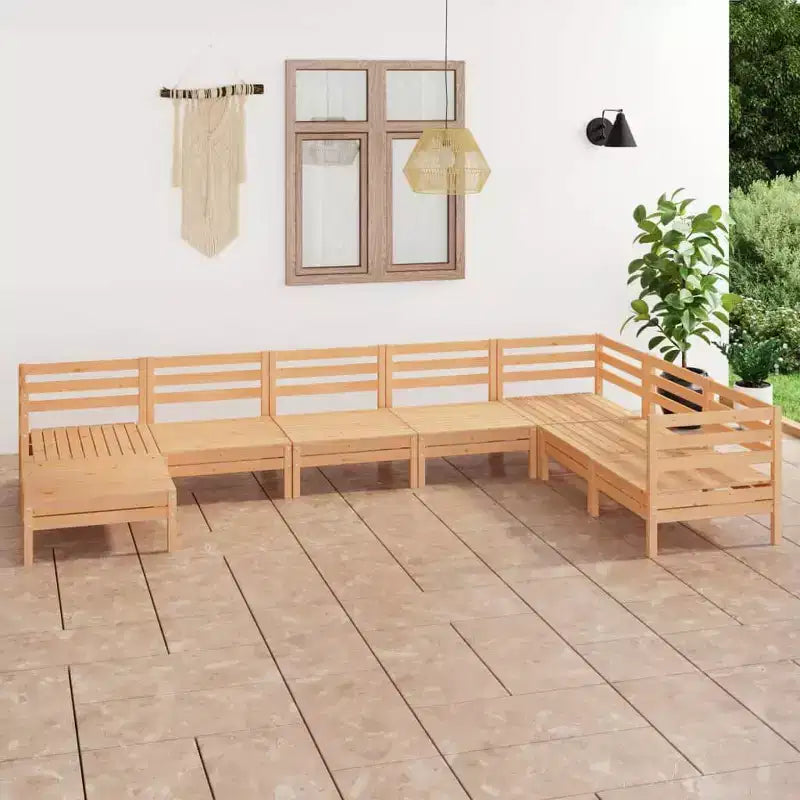 vidaXL Garden Lounge Set Solid pine wood Modular Garden Lounge Set