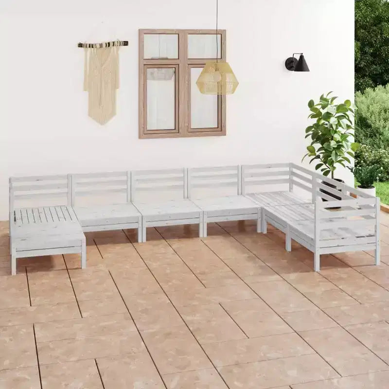 vidaXL Garden Lounge Set Solid pine wood Modular Garden Lounge Set