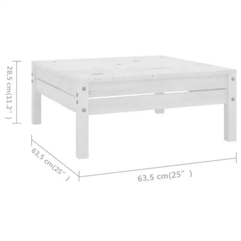 vidaXL Garden Lounge Set Solid pine wood Modular Garden Lounge Set