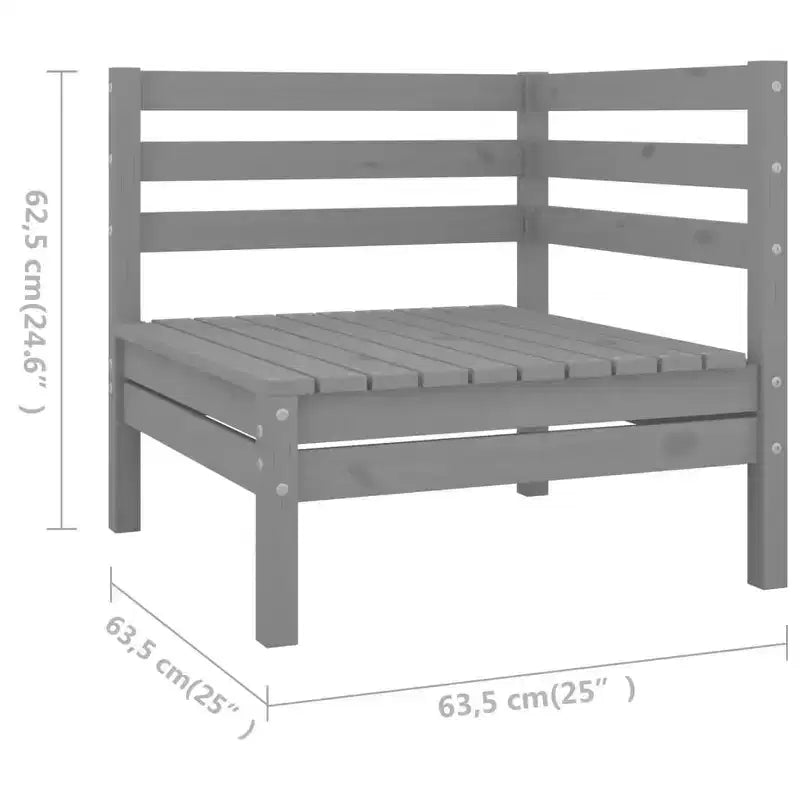 vidaXL Garden Lounge Set Solid pine wood Modular Garden Lounge Set