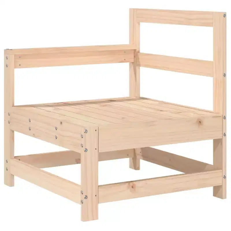 vidaXL Garden Lounge Set Natural Pine Solid Pine Wood Large Modular