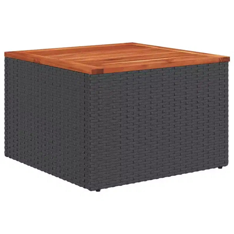 vidaXL Patio Sofa Set Black PE Rattan 10 Piece Modular Patio Sofa Set