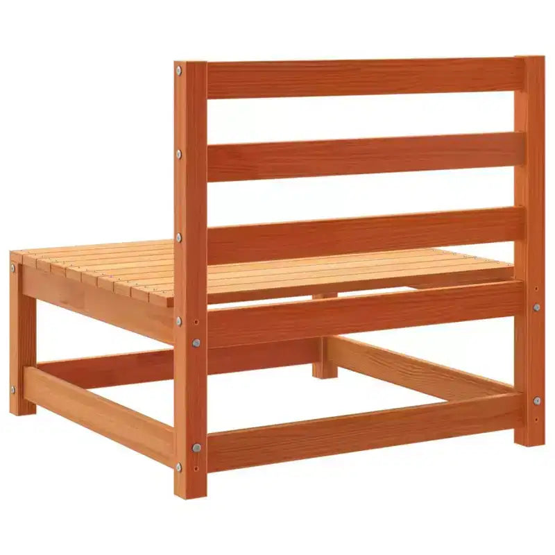 vidaXL Garden Sofa Set Natural wood Solid pine wood Medium Modular