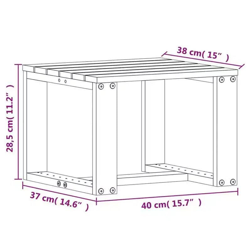 vidaXL Garden Lounge Set Pine Wood Solid Pine Wood Medium